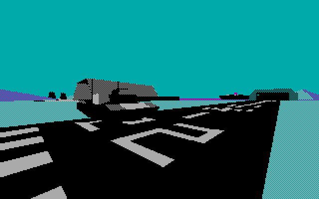 David Wolf: Secret Agent IBM PC/Compatibles Screenshot: An enemy tank tries to stop you!