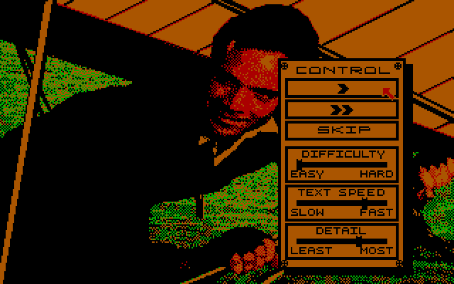 David Wolf: Secret Agent IBM PC/Compatibles Screenshot: Use the VCR interface to control the game.