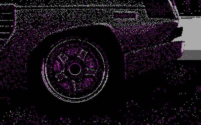David Wolf: Secret Agent IBM PC/Compatibles Screenshot: A closeup...