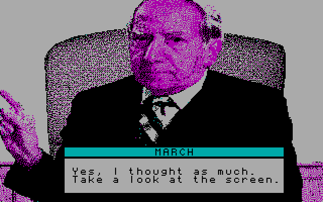 David Wolf: Secret Agent IBM PC/Compatibles Screenshot: Ready for a briefing?
