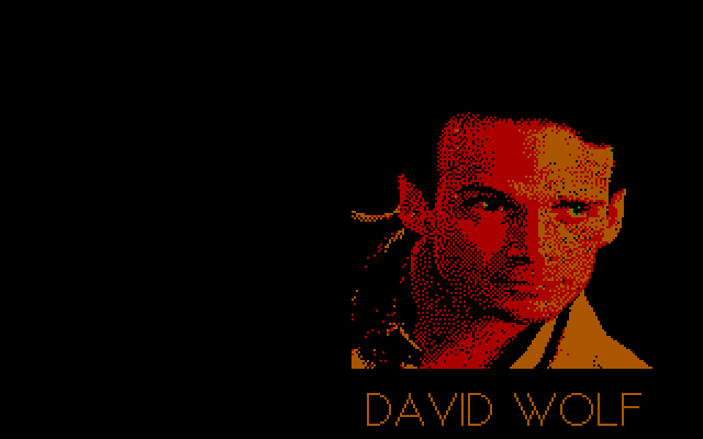 David Wolf: Secret Agent IBM PC/Compatibles Screenshot: Introduction credits...