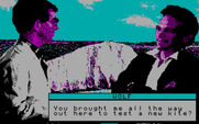 David Wolf: Secret Agent for IBM PC/Compatibles - One of many dialog screens in the game.