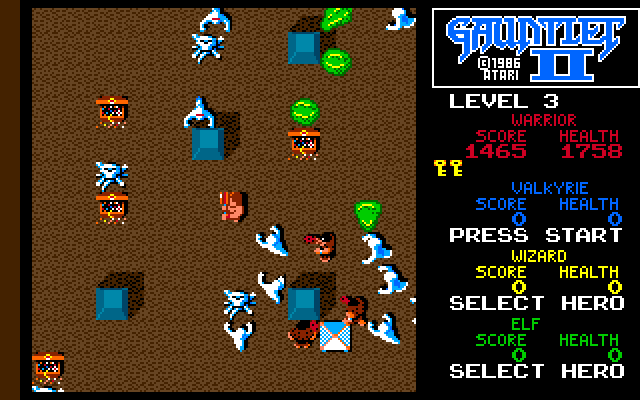 Gauntlet II Amiga Screenshot: I'm surrounded!
