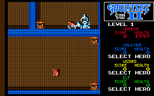 Gauntlet II Amiga Screenshot: Game start.