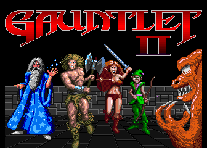 Gauntlet II Arcade Screenshot: Title screen.