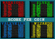 Gauntlet II for Arcade - High scores.