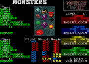 Gauntlet II for Arcade - Monsters that will be encountered.