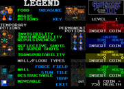 Gauntlet II for Arcade - Legend of items to be found.
