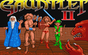 Gauntlet II for Atari ST - Title screen; the Gauntlet II logo flashes different colors.