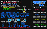 Gauntlet II for Atari ST - Select your character, and begin the game!