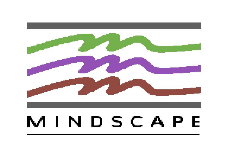 Gauntlet II Commodore 64 Screenshot: Mindscape logo (U.S. release).
