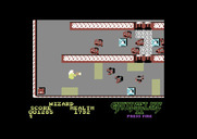 Gauntlet II for Commodore 64 - Force fields and stun tiles get in the way on level 2.