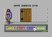 Gauntlet II for Commodore 64 - Choosing a character...