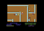Gauntlet II for Commodore 64 - Some walls are invisible on this level...
