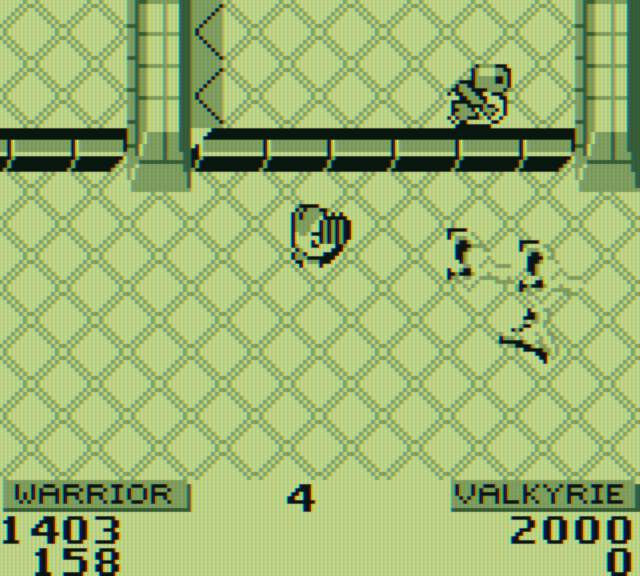 Gauntlet II Game Boy Screenshot: Lots of doors here, but which one should I open?