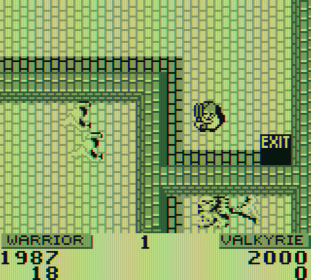 Gauntlet II Game Boy Screenshot: Exit for the first level.