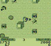 Gauntlet II for Game Boy - Enemies attack from all directions...