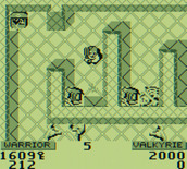 Gauntlet II for Game Boy - Located some food in the maze.
