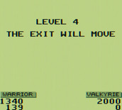 Gauntlet II for Game Boy - The exit will move on the next level!