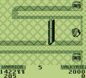 Gauntlet II for Game Boy - Starting out trapped behind a door.