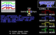 Gauntlet II for IBM PC/Compatibles - Select a character.