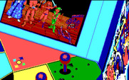Gauntlet II for IBM PC/Compatibles - A closer view of the Gauntlet arcade machine.