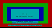 Iraq: The True Military Conflict for IBM PC/Compatibles - Title screen.