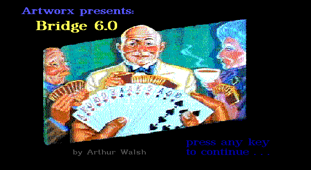 Bridge 6.0 IBM PC/Compatibles Screenshot: Title screen.