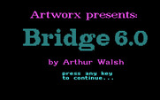 Bridge 6.0 for IBM PC/Compatibles - Title screen.