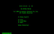 Bridge 6.0 for IBM PC/Compatibles - Main menu.