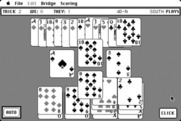 Bridge 6.0 for Macintosh - Click the box in the bottom right to continue the game...