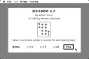 Bridge 6.0 for Macintosh - Title screen and main menu.