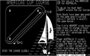 Yacht Racing Simulator for IBM PC/Compatibles - Game introduction; would you like instructions?