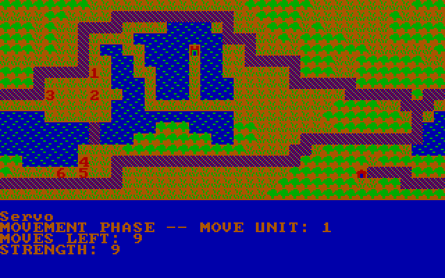 The Plains of Salisbury IBM PC/Compatibles Screenshot: The game begins.