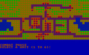 The Plains of Salisbury for IBM PC/Compatibles - Combat phase; select a knight to give orders to.