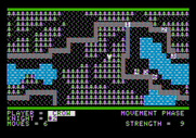 The Plains of Salisbury for Apple II - Movement phase; give each knight orders on where to go!