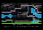 The Plains of Salisbury for Apple II - You can view each of the three map segments to see where all of the knights are located.