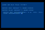 The Plains of Salisbury for Atari 8-bit - First, let's set up some game options.