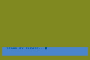 The Plains of Salisbury for Atari 8-bit - Please wait while the program sets up a new game...