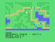 The Plains of Salisbury for TI-99/4A - Movement phase; moving knights into position...
