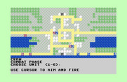 The Plains of Salisbury for Commodore 64 - Units are starting to dwindle as battles continue...