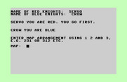The Plains of Salisbury for Commodore 64 - First, let's set up some game options.