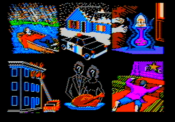 Police Blotter Apple II Screenshot: Introduction sequence.