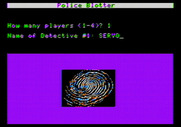 Police Blotter for Apple II - Setting up the players...