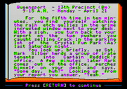 Police Blotter for Apple II - The story so far...(the first page of many).