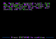 Police Blotter for Apple II - Here's the alert...
