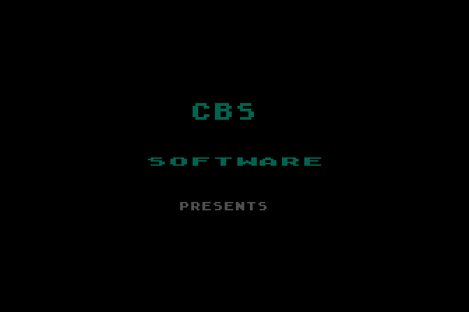 Webster: The Word Game Atari 8-bit Screenshot: CBS Software presents...