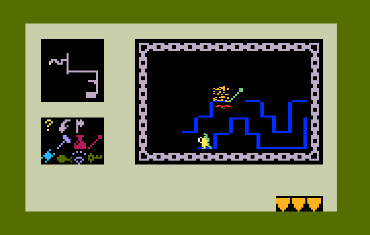 Tower of Doom Intellivision Screenshot: Hmm, what have we found here?