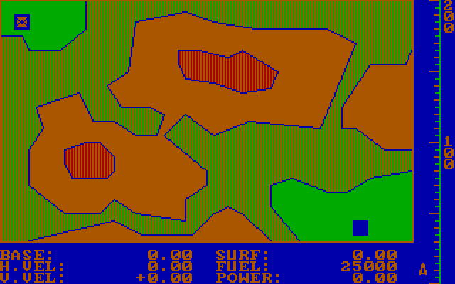 Evacu-Pod IBM PC/Compatibles Screenshot: Game start.