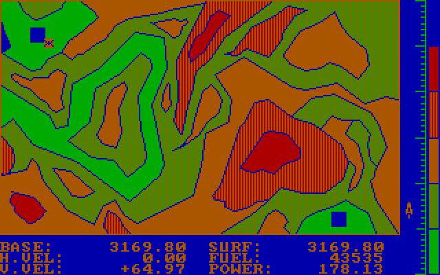 Evacu-Pod IBM PC/Compatibles Screenshot: Taking off for my next mission...